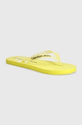 Zdjęcie produktu Calvin Klein Jeans japonki BEACH SANDAL MONOGRAM TPU męskie kolor żółty