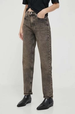 Zdjęcie produktu Calvin Klein Jeans jeansy damskie kolor brązowy