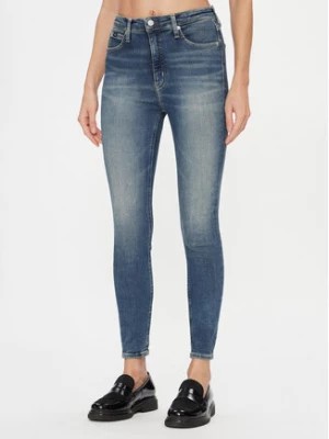 Zdjęcie produktu Calvin Klein Jeans Jeansy High Rise Super Skinny Ankle J20J222146 Niebieski Skinny Fit