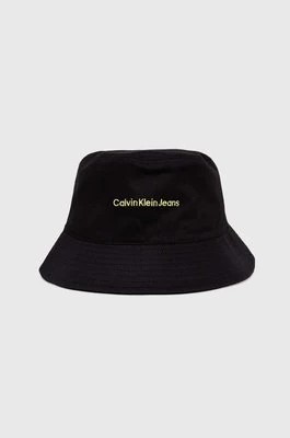 Zdjęcie produktu Calvin Klein Jeans kapelusz bawełniany kolor czarny bawełniany