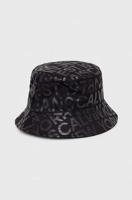 Zdjęcie produktu Calvin Klein Jeans kapelusz dwustronny bawełniany kolor czarny bawełniany