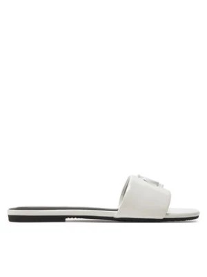 Zdjęcie produktu Calvin Klein Jeans Klapki Flat Sandal Slide Mg Met YW0YW01348 Biały