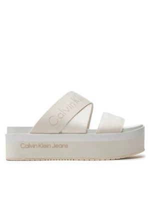 Zdjęcie produktu Calvin Klein Jeans Klapki Flatform Sandal Webbing In Mr YW0YW01361 Biały