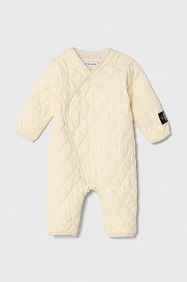 Zdjęcie produktu Calvin Klein Jeans kombinezon niemowlęcy kolor beżowy