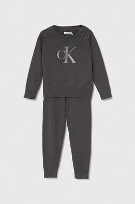 Zdjęcie produktu Calvin Klein Jeans komplet bawełniany dziecięcy kolor szary