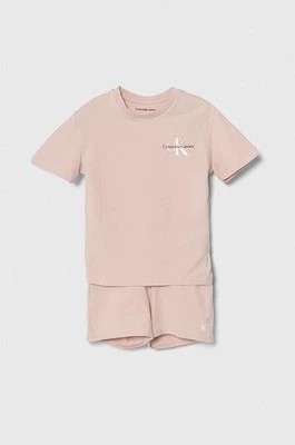 Zdjęcie produktu Calvin Klein Jeans komplet dziecięcy kolor różowy