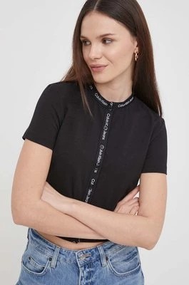 Zdjęcie produktu Calvin Klein Jeans koszula damska kolor czarny slim