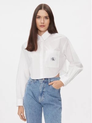 Zdjęcie produktu Calvin Klein Jeans Koszula J20J222614 Biały Cropped Fit