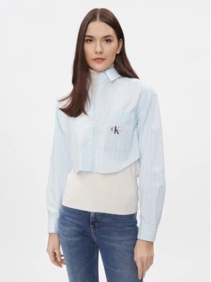 Zdjęcie produktu Calvin Klein Jeans Koszula J20J222614 Niebieski Cropped Fit