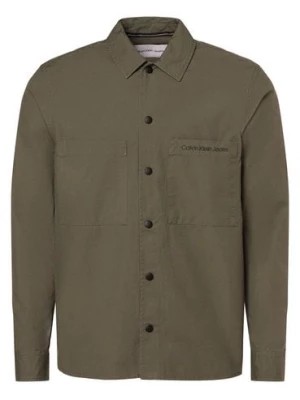 Zdjęcie produktu Calvin Klein Jeans Koszula męska Mężczyźni Regular Fit Bawełna zielony jednolity,