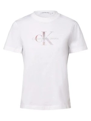 Zdjęcie produktu Calvin Klein Jeans Koszulka damska Kobiety Bawełna biały nadruk,