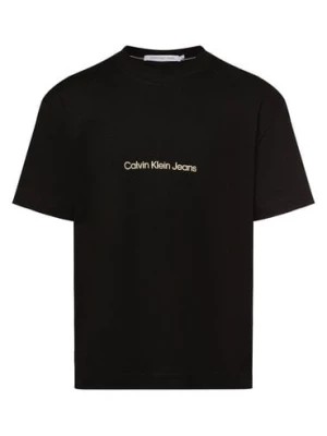 Zdjęcie produktu Calvin Klein Jeans Koszulka męska Mężczyźni Bawełna czarny nadruk,