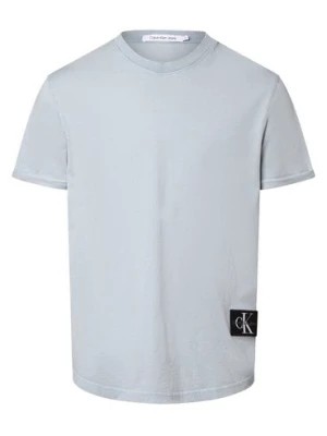 Zdjęcie produktu Calvin Klein Jeans Koszulka męska Mężczyźni Bawełna niebieski jednolity,