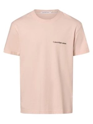 Zdjęcie produktu Calvin Klein Jeans Koszulka męska Mężczyźni Bawełna różowy jednolity,