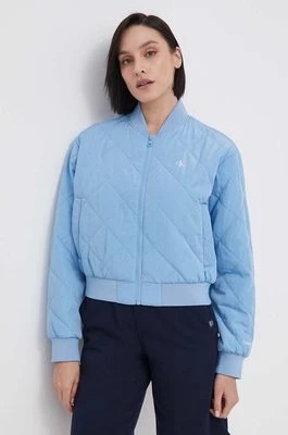 Zdjęcie produktu Calvin Klein Jeans kurtka bomber damski kolor niebieski