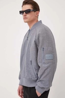 Zdjęcie produktu Calvin Klein Jeans kurtka bomber męski kolor szary przejściowa