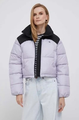 Zdjęcie produktu Calvin Klein Jeans kurtka damska kolor różowy zimowa