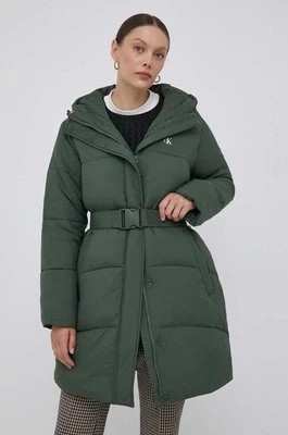 Zdjęcie produktu Calvin Klein Jeans kurtka damska kolor zielony zimowa