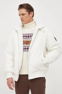 Zdjęcie produktu Calvin Klein Jeans kurtka dwustronna męska kolor biały przejściowa
