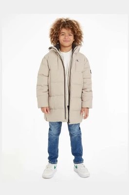 Zdjęcie produktu Calvin Klein Jeans kurtka dziecięca kolor beżowy