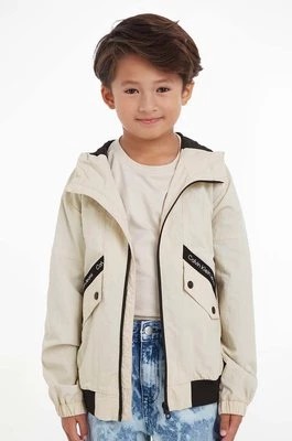 Zdjęcie produktu Calvin Klein Jeans kurtka dziecięca kolor beżowy
