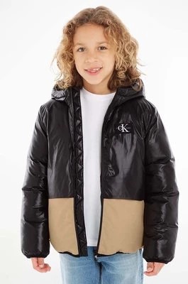 Zdjęcie produktu Calvin Klein Jeans kurtka dziecięca kolor czarny