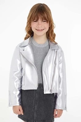 Zdjęcie produktu Calvin Klein Jeans kurtka dziecięca kolor srebrny