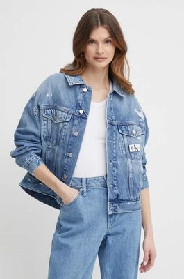 Zdjęcie produktu Calvin Klein Jeans kurtka jeansowa damska kolor niebieski przejściowa J20J222787