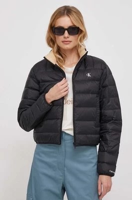Zdjęcie produktu Calvin Klein Jeans kurtka puchowa damska kolor czarny przejściowa