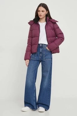 Zdjęcie produktu Calvin Klein Jeans kurtka puchowa damska kolor czerwony zimowa