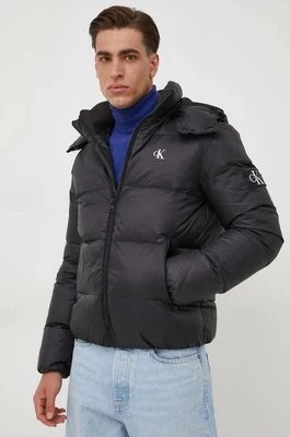 Zdjęcie produktu Calvin Klein Jeans kurtka puchowa męska kolor czarny zimowa