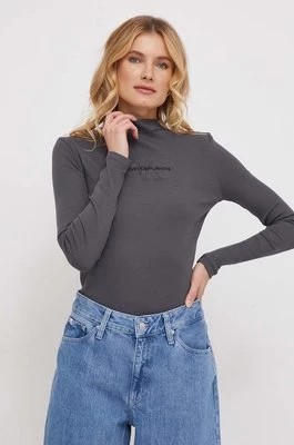 Zdjęcie produktu Calvin Klein Jeans longsleeve damski kolor szary