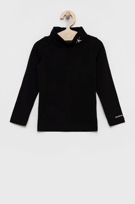 Zdjęcie produktu Calvin Klein Jeans Longsleeve dziecięcy IG0IG01164.4890 kolor czarny z golfem