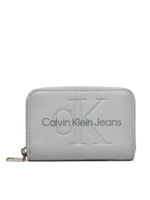 Zdjęcie produktu Calvin Klein Jeans Mały Portfel Damski Sculpted Med Zip Around Mono K60K612255 Szary