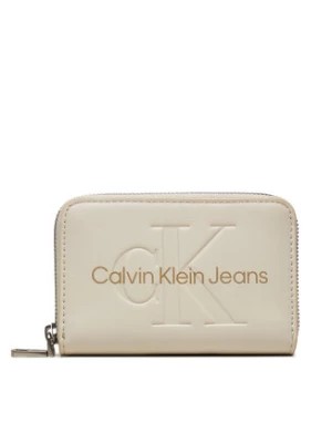 Zdjęcie produktu Calvin Klein Jeans Mały Portfel Damski Zip Around Mono K60K612255 Écru