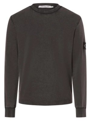 Zdjęcie produktu Calvin Klein Jeans Męska koszula z długim rękawem Mężczyźni Bawełna czarny marmurkowy,