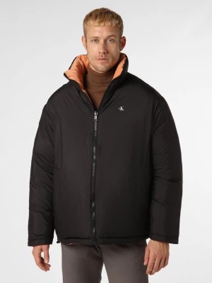 Zdjęcie produktu Calvin Klein Jeans Męska kurtka dwustronna Mężczyźni czarny|pomarańczowy nadruk,