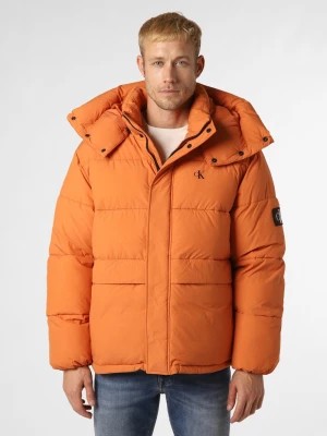 Zdjęcie produktu Calvin Klein Jeans Męska kurtka pikowana Mężczyźni pomarańczowy jednolity,