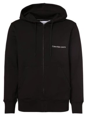 Zdjęcie produktu Calvin Klein Jeans Męska kurtka z kapturem Mężczyźni Bawełna czarny jednolity,