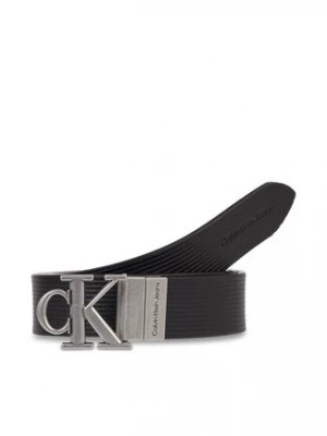 Zdjęcie produktu Calvin Klein Jeans Pasek Damski Round Mn/Rev Lthr Text Belt K60K611248 Czarny