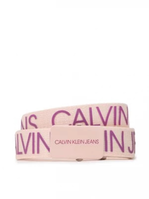 Zdjęcie produktu Calvin Klein Jeans Pasek Dziecięcy Canvas Logo Belt IU0IU00125 Różowy