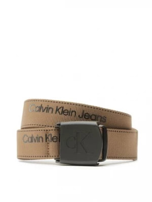 Zdjęcie produktu Calvin Klein Jeans Pasek Męski Plaque Logo Webbing Belt 38Mm K50K510473 Khaki