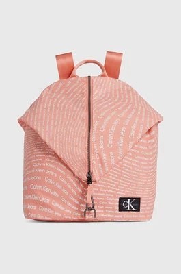 Zdjęcie produktu Calvin Klein Jeans plecak dziecięcy kolor pomarańczowy duży wzorzysty