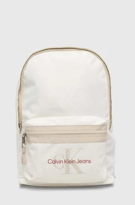 Zdjęcie produktu Calvin Klein Jeans plecak męski kolor beżowy duży z nadrukiem