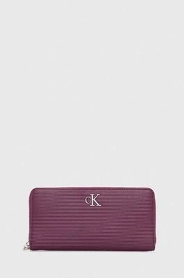 Zdjęcie produktu Calvin Klein Jeans portfel damski kolor fioletowy