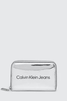 Zdjęcie produktu Calvin Klein Jeans portfel damski kolor srebrny