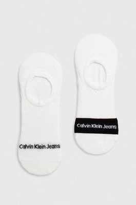 Zdjęcie produktu Calvin Klein Jeans skarpetki 2-pack męskie kolor biały