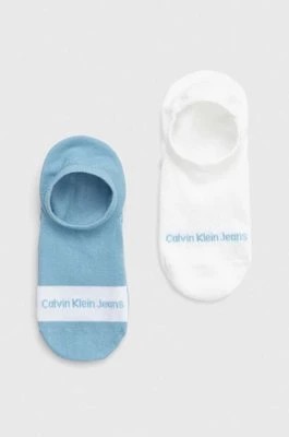 Zdjęcie produktu Calvin Klein Jeans skarpetki 2-pack męskie kolor niebieski