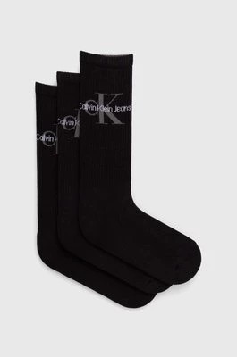 Zdjęcie produktu Calvin Klein Jeans skarpetki 3-pack męskie kolor czarny 701220514