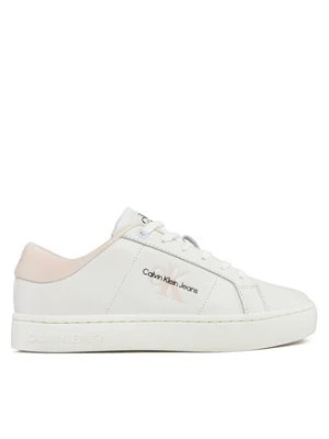Zdjęcie produktu Calvin Klein Jeans Sneakersy Classic Cupsole Lowlaceup Lth Wn YW0YW01444 Biały